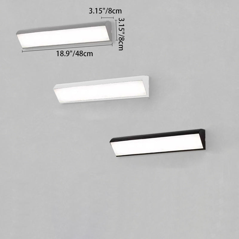 Square Aluminum Acrylic Scone Outdoor Light