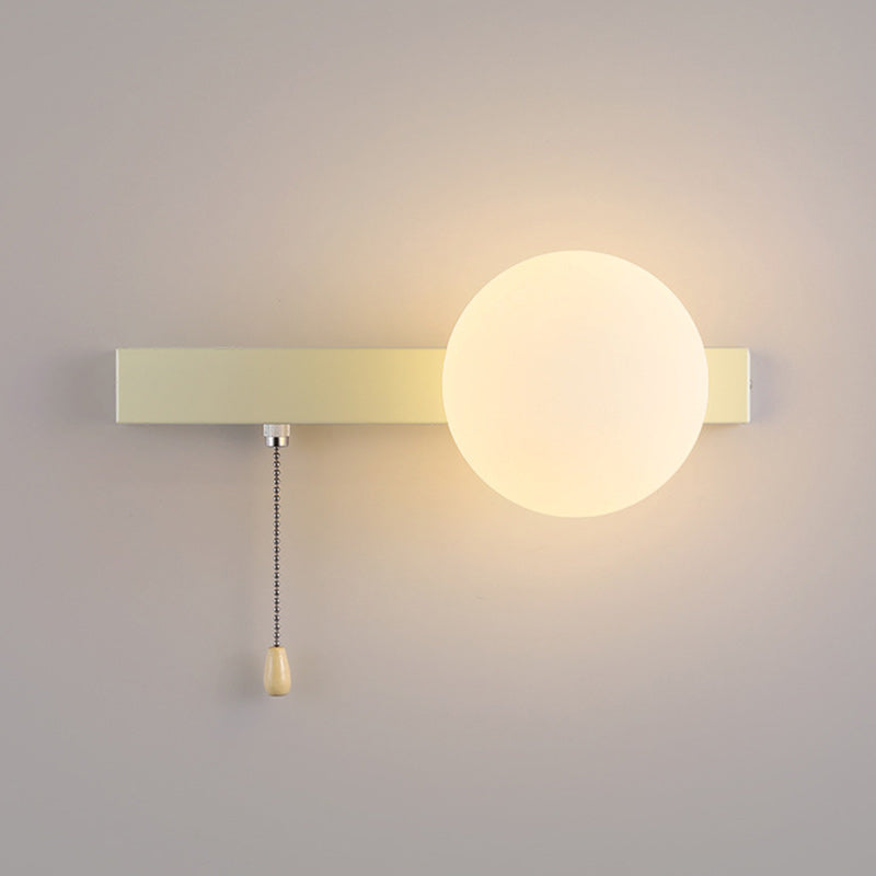 Rectangular Spherical Round Iron Wall Lamp