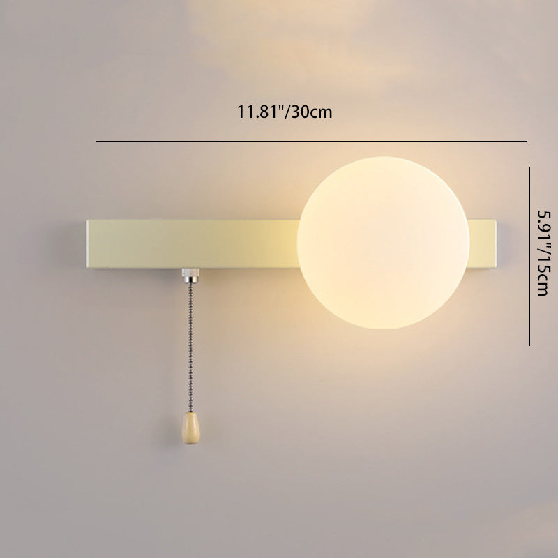 Rectangular Spherical Round Iron Wall Lamp