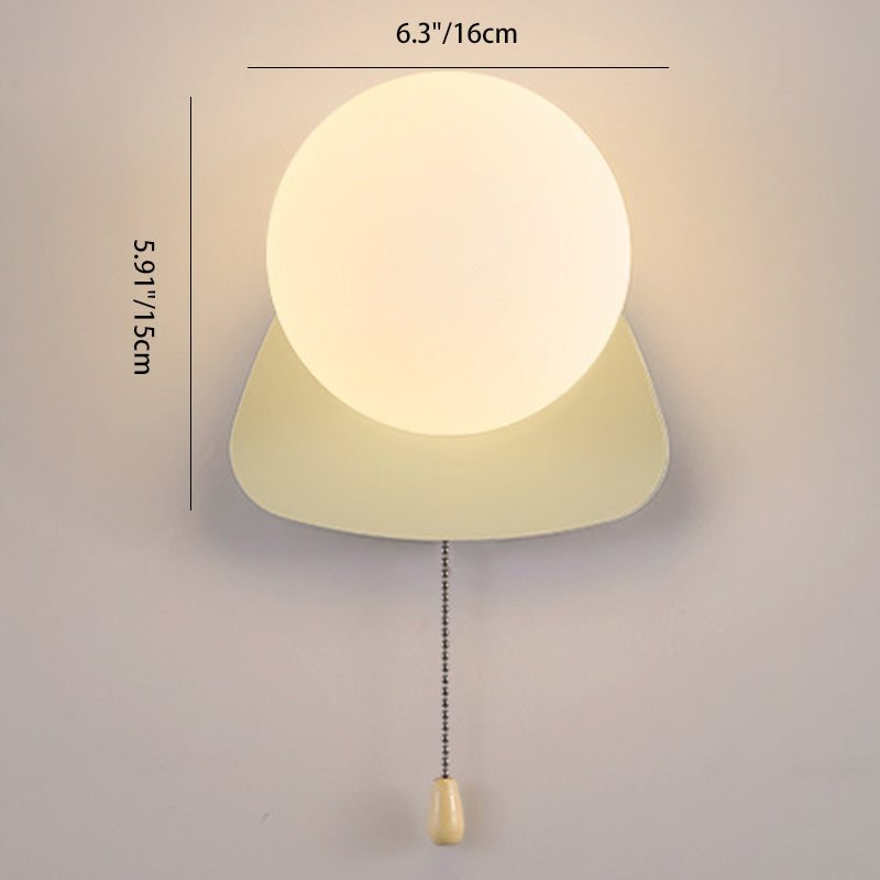 Rectangular Spherical Round Iron Wall Lamp