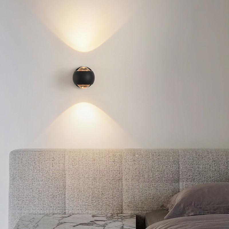 Spherical Round Aluminum Iron Wall Lamp