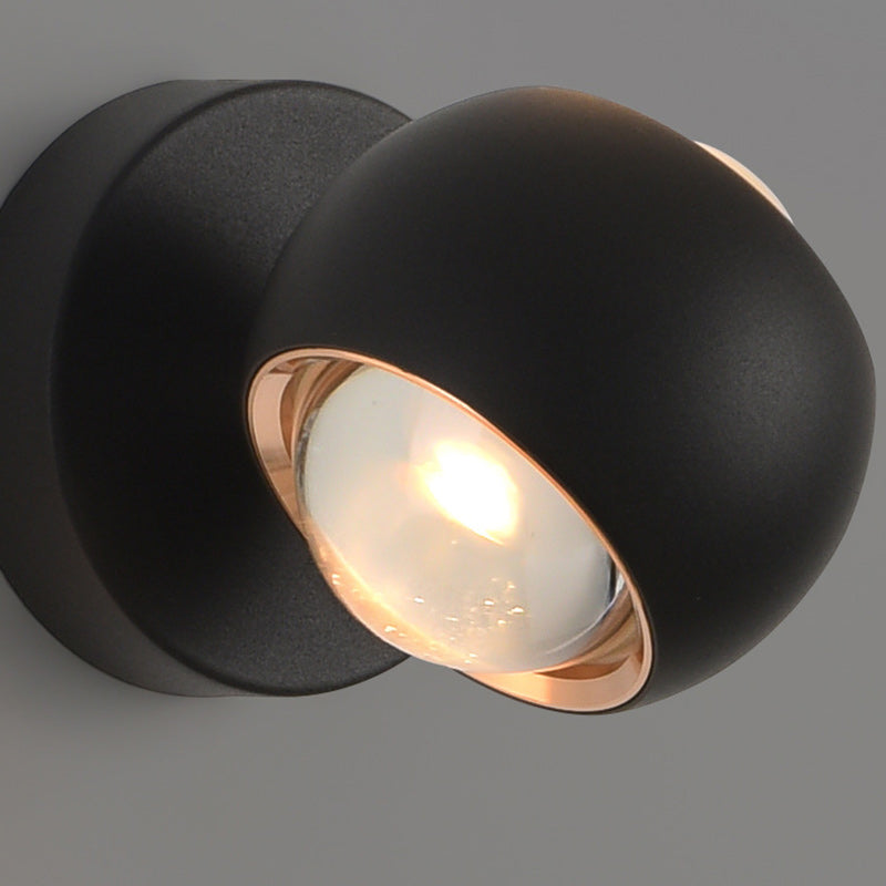 Spherical Round Aluminum Iron Wall Lamp