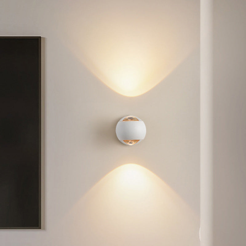 Spherical Round Aluminum Iron Wall Lamp