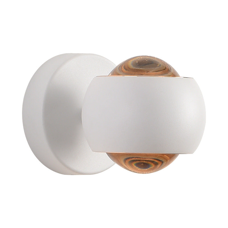 Spherical Round Aluminum Iron Wall Lamp