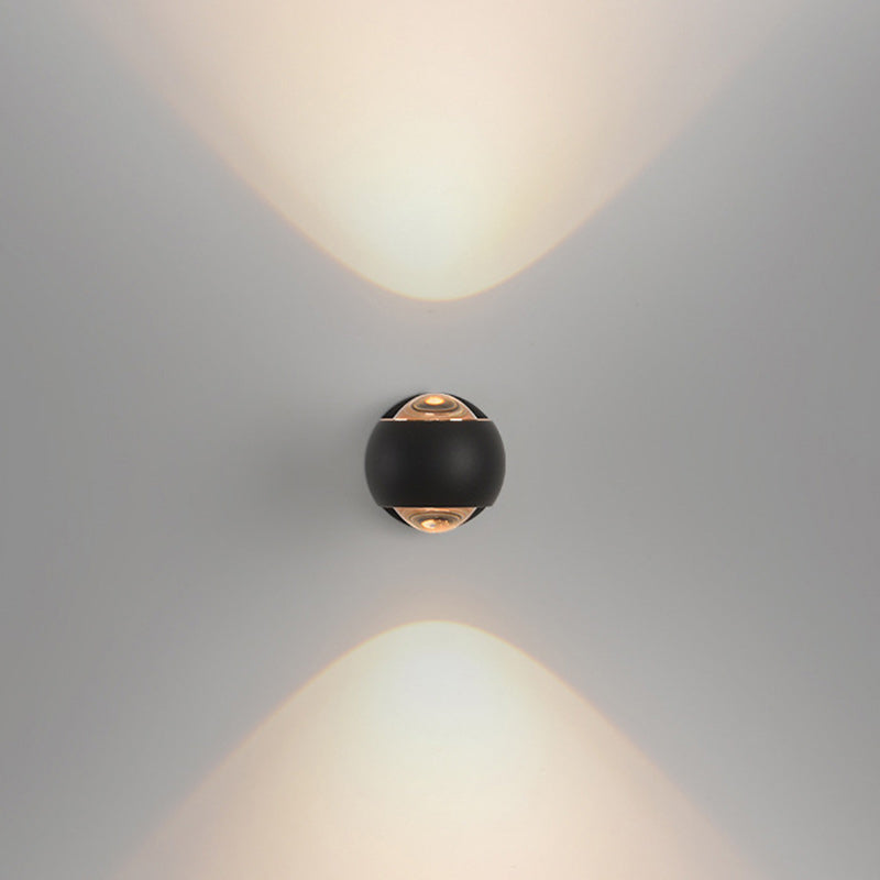 Spherical Round Aluminum Iron Wall Lamp