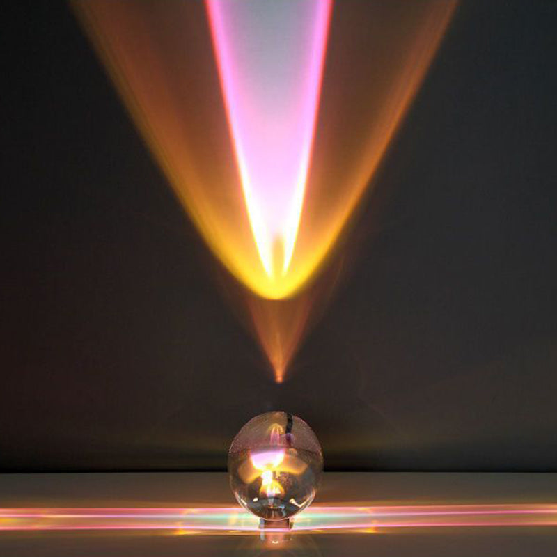 Spherical Oval Iron Crystal Table Lamp