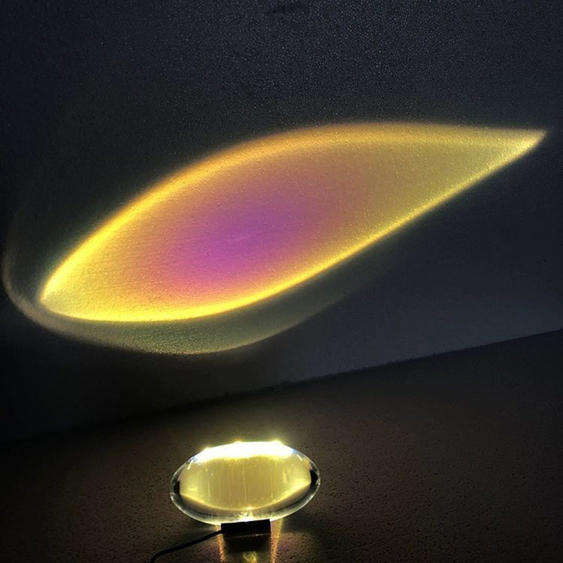 Spherical Oval Iron Crystal Table Lamp