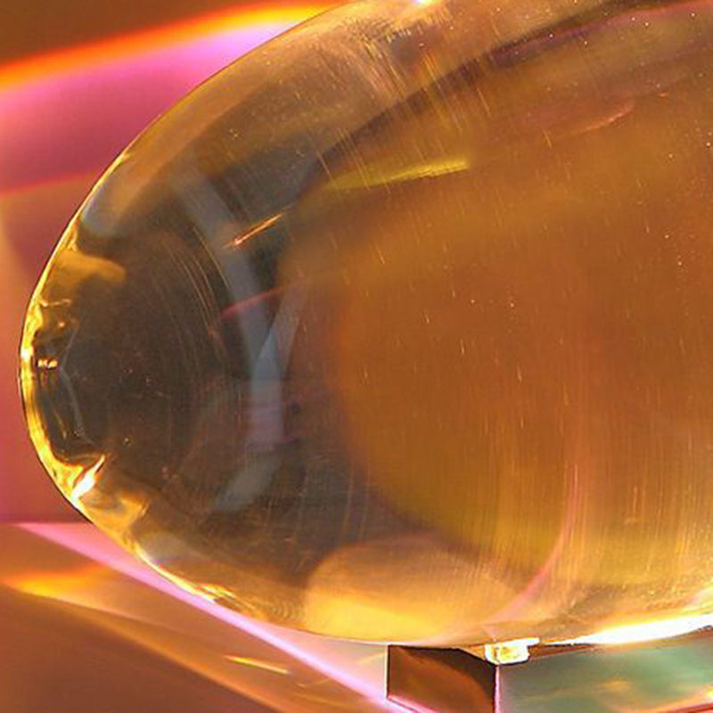 Spherical Oval Iron Crystal Table Lamp
