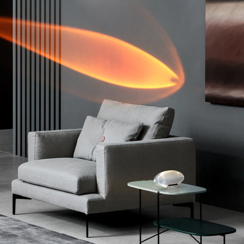 Spherical Oval Iron Crystal Table Lamp