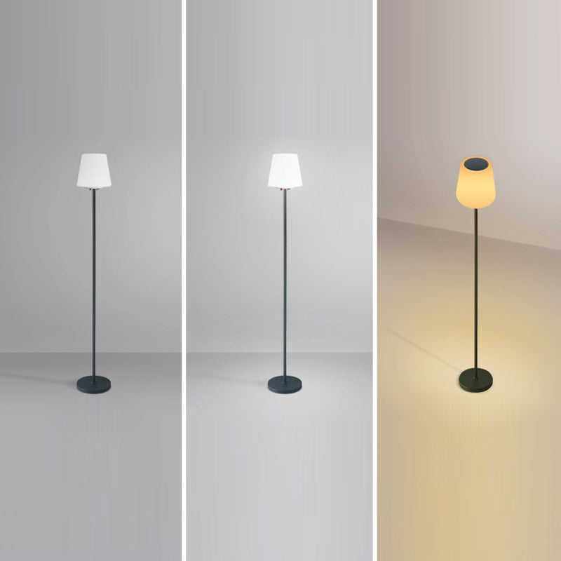 Modern Minimalist Outdoor Round Floor Lamp