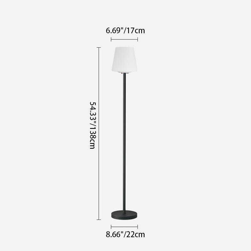 Modern Minimalist Outdoor Round Floor Lamp