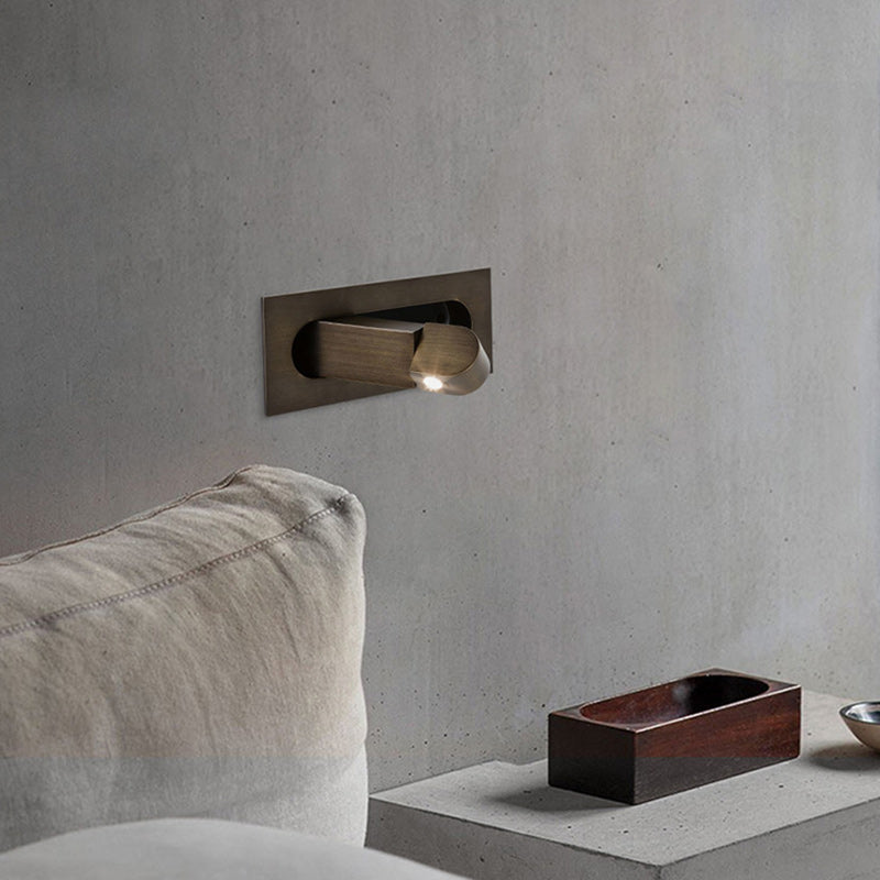 Rectangular Cylindrical Steel Aluminum Wall Lamp