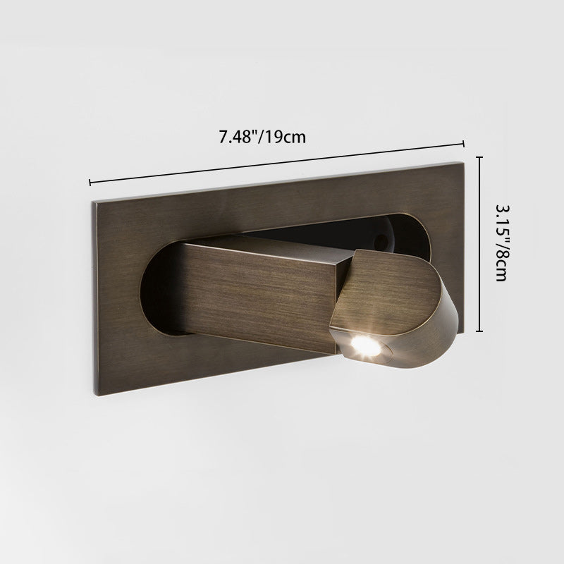 Rectangular Cylindrical Steel Aluminum Wall Lamp
