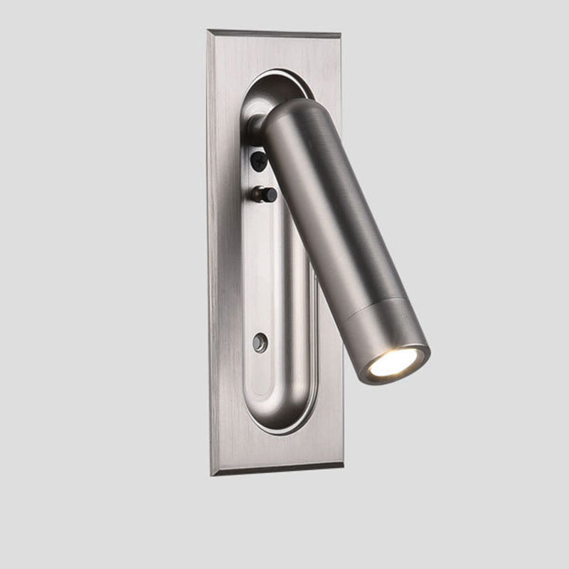 Cylindrical Rectangular Acrylic Aluminum Wall Lamp