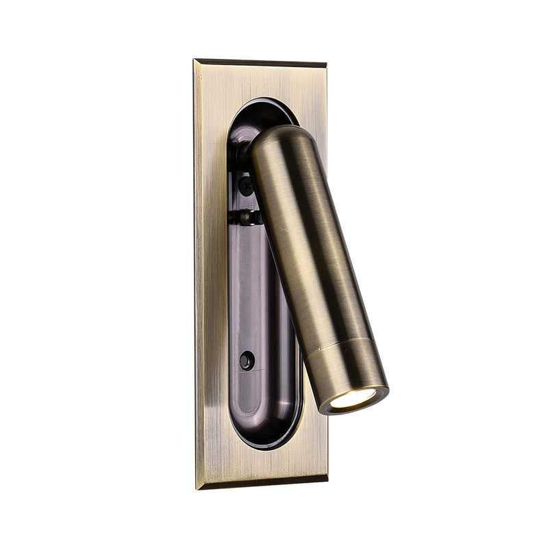 Cylindrical Rectangular Acrylic Aluminum Wall Lamp