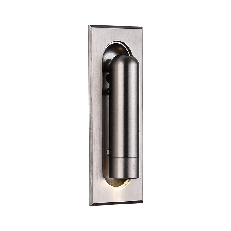 Cylindrical Rectangular Acrylic Aluminum Wall Lamp
