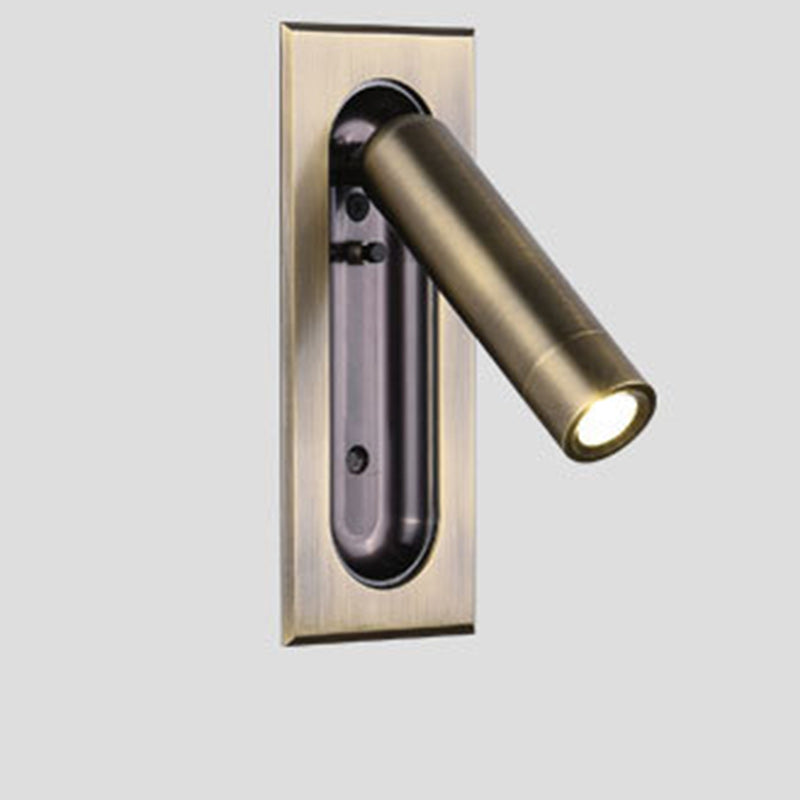 Cylindrical Rectangular Acrylic Aluminum Wall Lamp