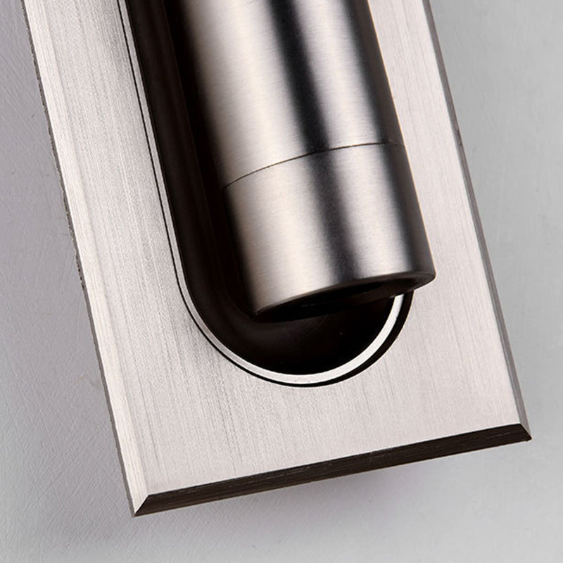 Cylindrical Rectangular Acrylic Aluminum Wall Lamp