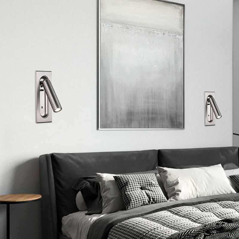 Cylindrical Rectangular Acrylic Aluminum Wall Lamp