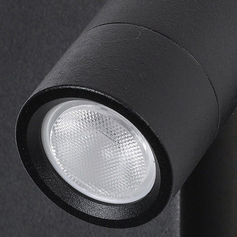 Round Cylindrical Aluminum Acrylic Wall Lamp