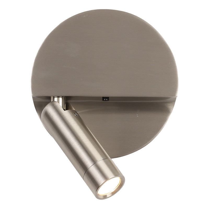 Round Cylindrical Aluminum Acrylic Wall Lamp