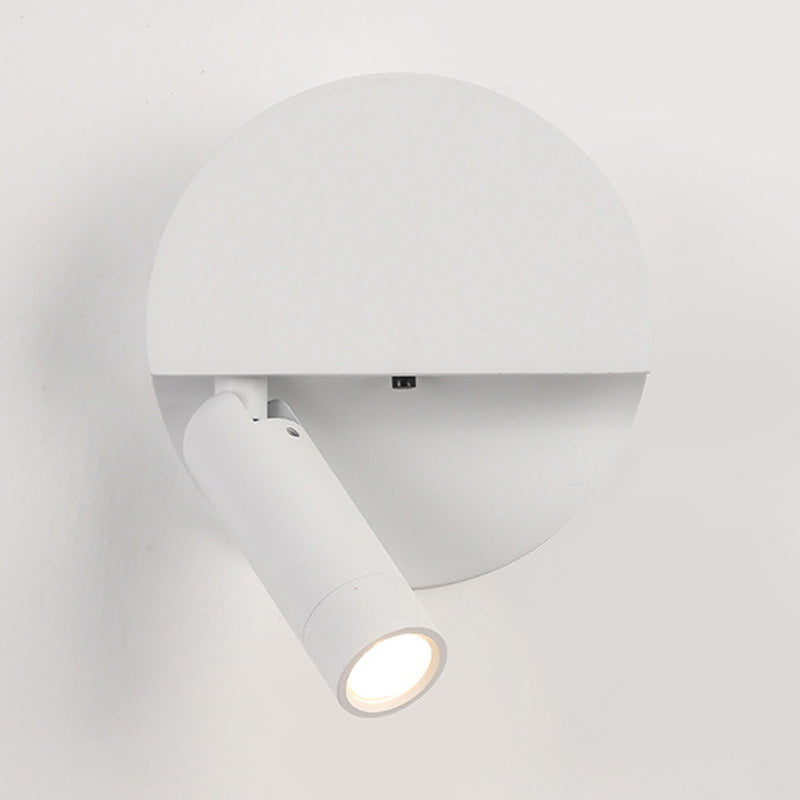 Round Cylindrical Aluminum Acrylic Wall Lamp