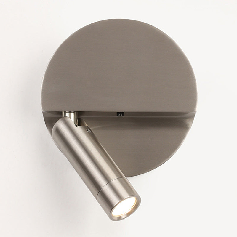 Round Cylindrical Aluminum Acrylic Wall Lamp