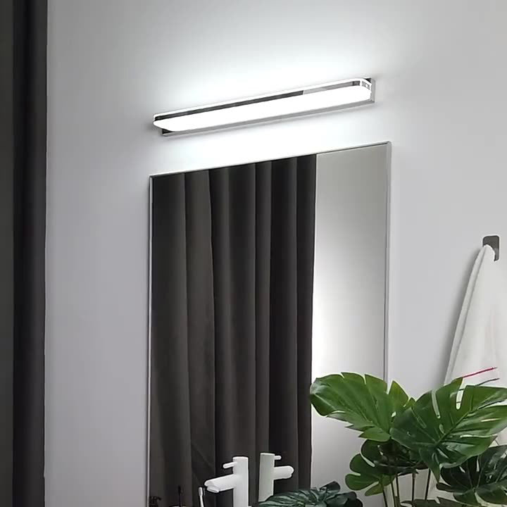 Rectangular Iron Acrylic Vanity Wall Lamp