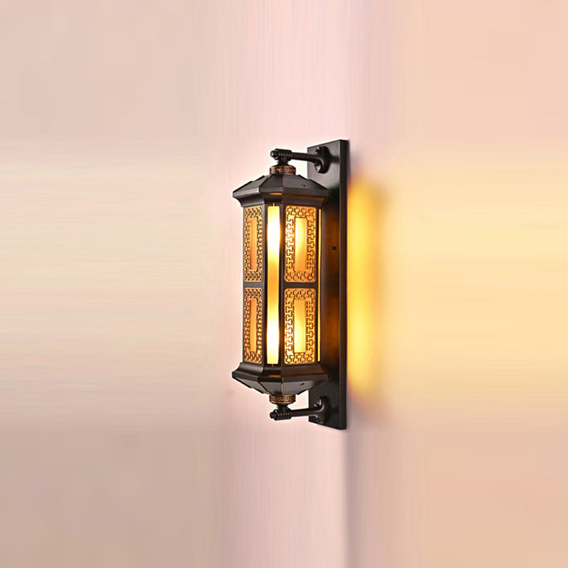 Rectangular Lantern Aluminum Glass Outdoor Light