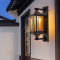 Rectangular Lantern Aluminum Glass Outdoor Light