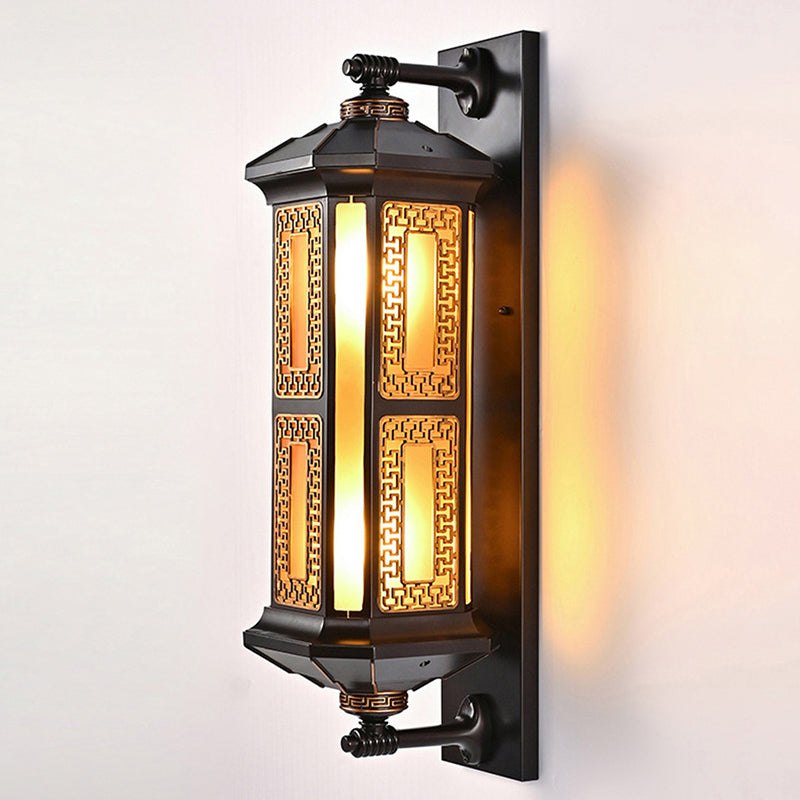 Rectangular Lantern Aluminum Glass Outdoor Light