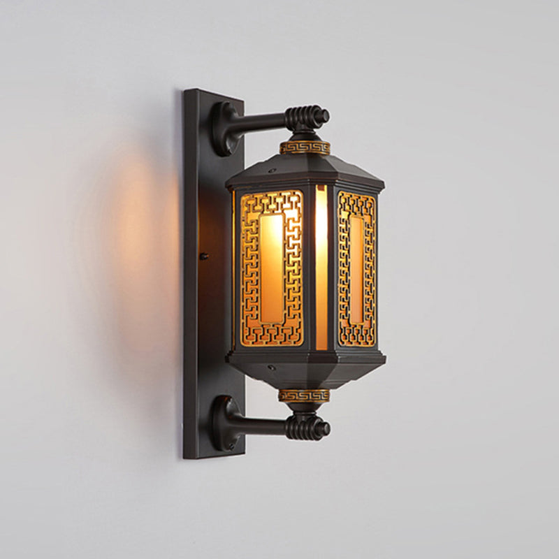 Rectangular Lantern Aluminum Glass Outdoor Light