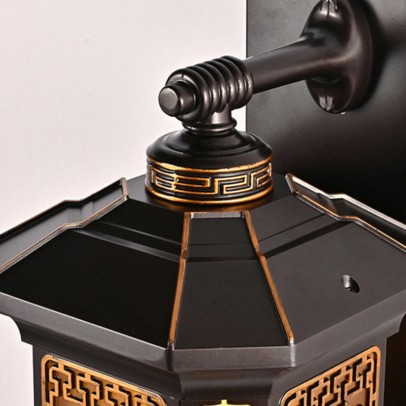 Rectangular Lantern Aluminum Glass Outdoor Light