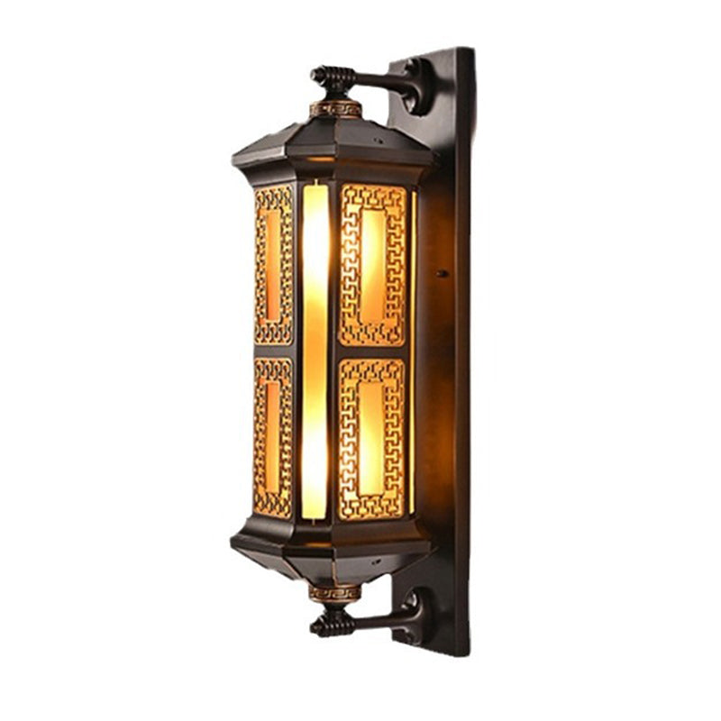 Rectangular Lantern Aluminum Glass Outdoor Light