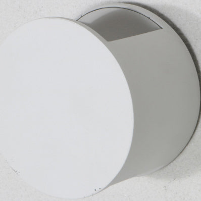 Round Aluminum Glass Patio Outdoor Light