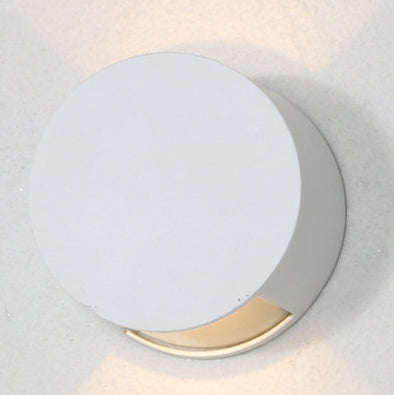 Round Aluminum Glass Patio Outdoor Light