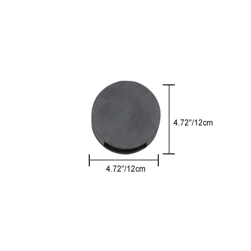 Round Aluminum Glass Patio Outdoor Light