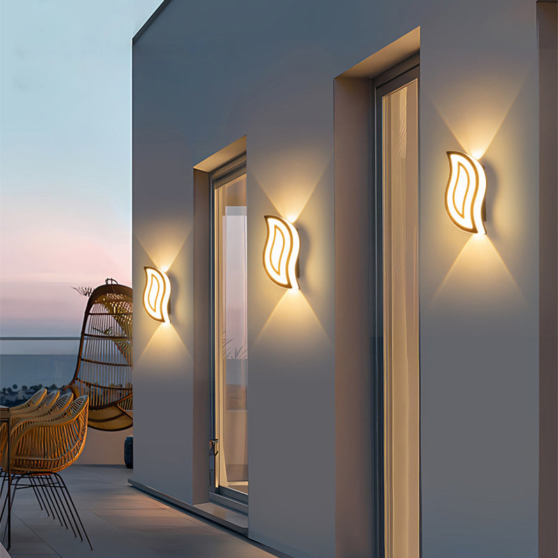 Oval Leaf Aluminum Garden Outdoor Light