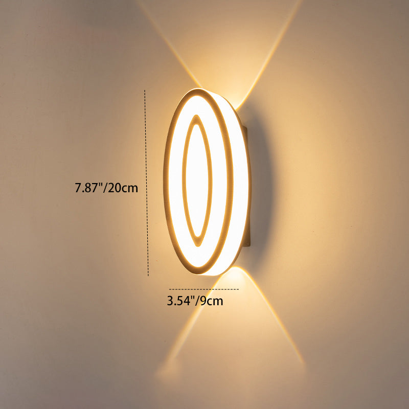 Oval Leaf Aluminum Garden Outdoor Light