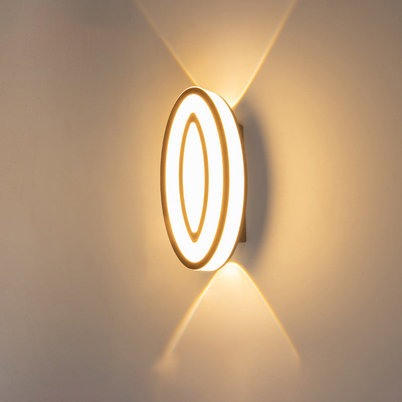 Oval Leaf Aluminum Garden Outdoor Light