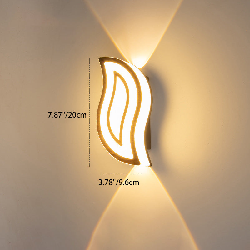 Oval Leaf Aluminum Garden Outdoor Light