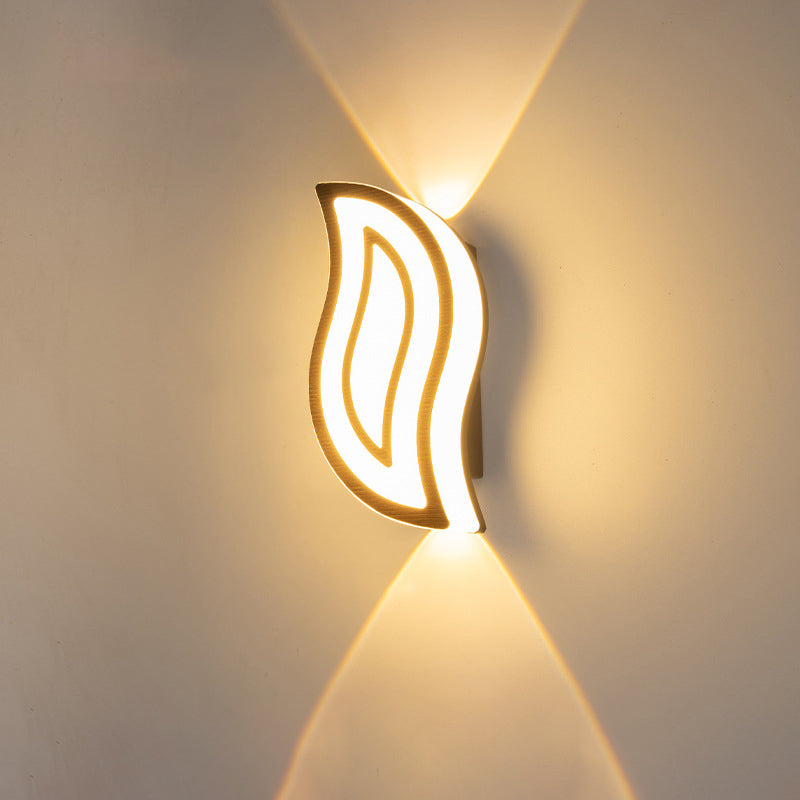Oval Leaf Aluminum Garden Outdoor Light