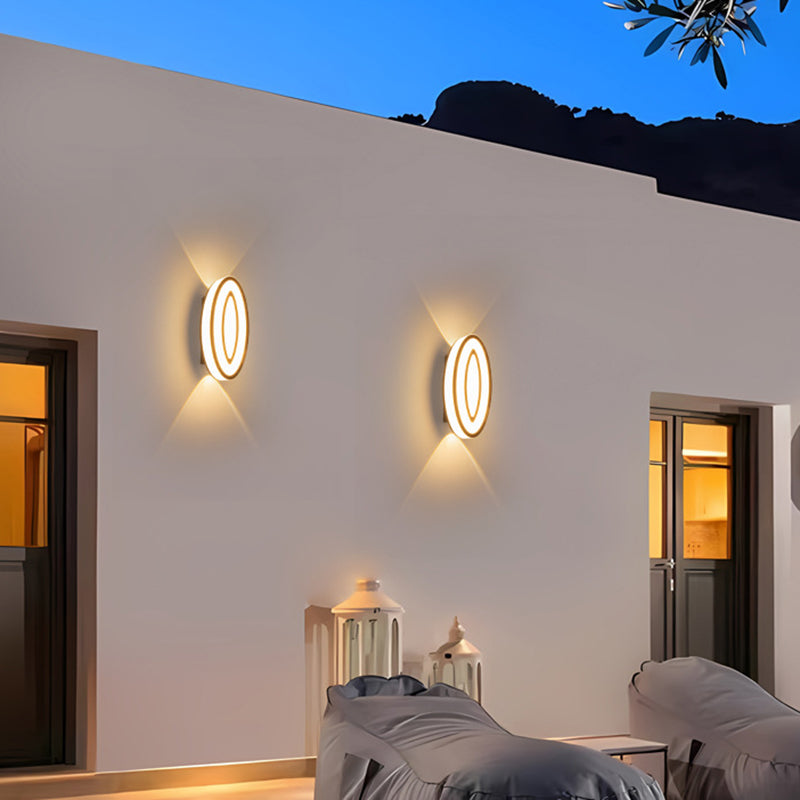 Oval Leaf Aluminum Garden Outdoor Light