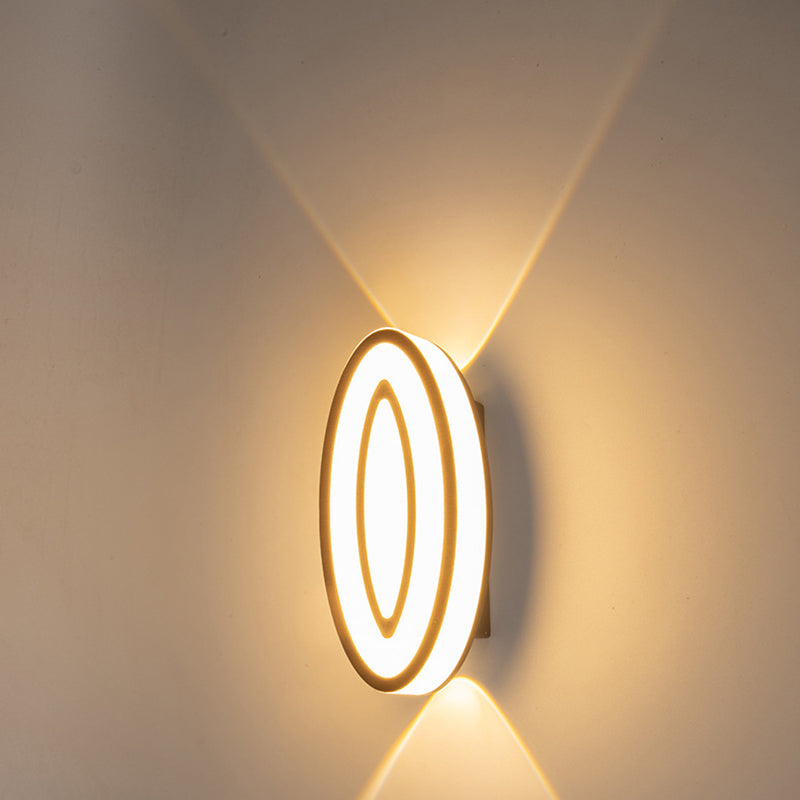 Oval Leaf Aluminum Garden Outdoor Light