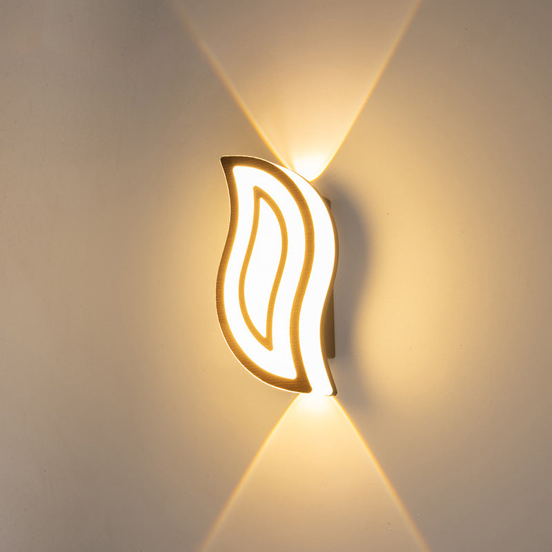 Oval Leaf Aluminum Garden Outdoor Light