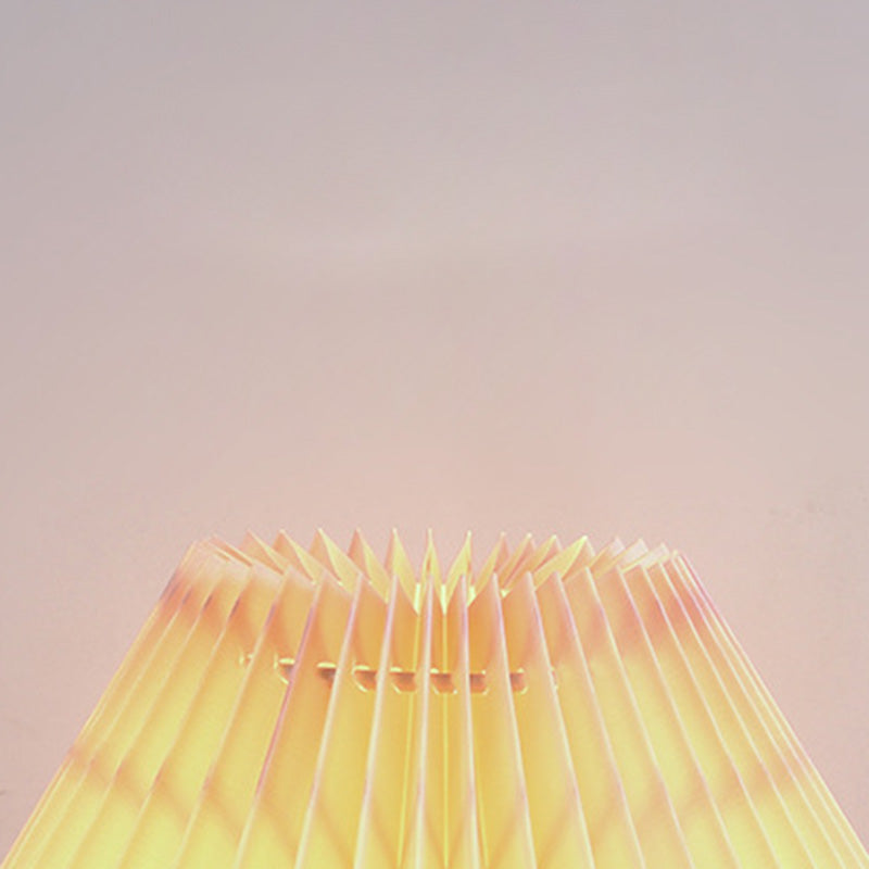 Orb Pleated Fabric Ceramic Table Lamp