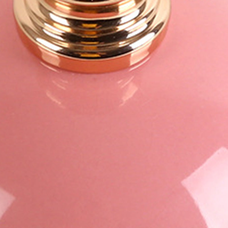Orb Pleated Fabric Ceramic Table Lamp
