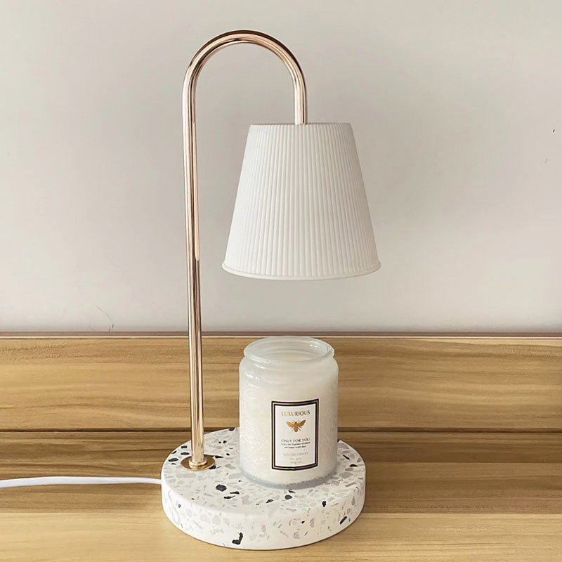 Round Curved Rod Terrazzo Table Lamp