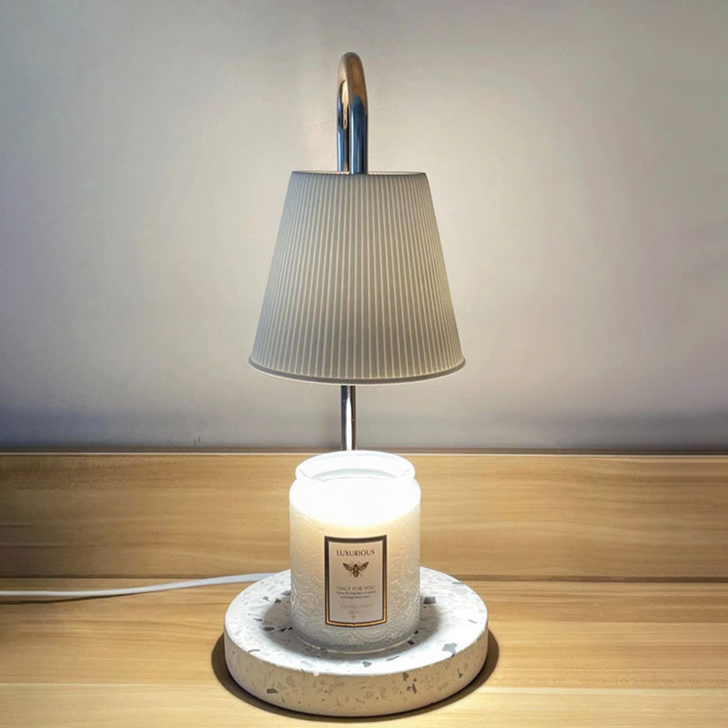 Round Curved Rod Terrazzo Table Lamp