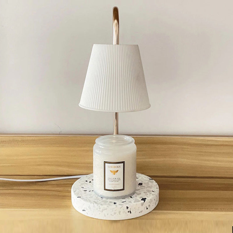 Round Curved Rod Terrazzo Table Lamp